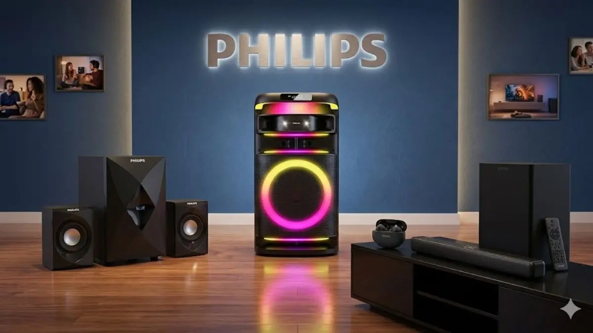 Philips Expands Audio Portfolio in India With New Party Speaker, Soundbar, Earbuds, Multimedia Speaker philips