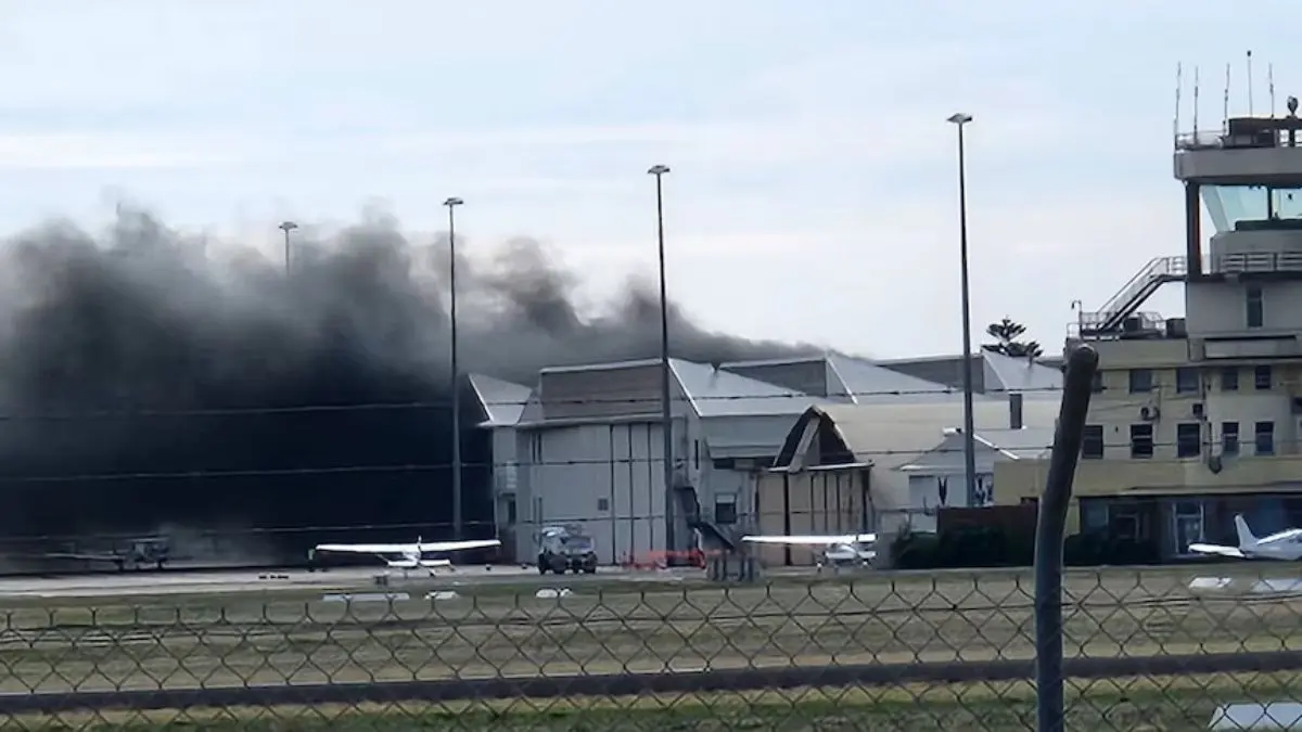 Plane Crashes Into Hangar at South Australia’s Parafield Airport Plane Crashes Into Hangar at South Australia’s Parafield Airport