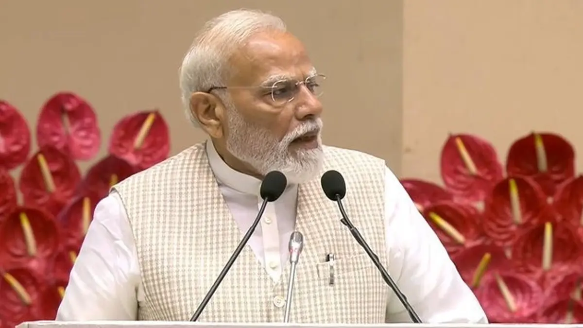 PM Modi: 'देश की संसद एक नया इतिहास रचने को तैयार, 21वीं सदी नारी शक्ति वंदन को समर्पित है', विज्ञान भवन में बोले PM मोदी PM Modi