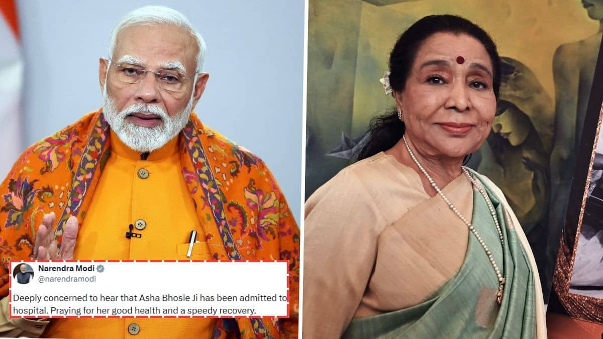 PM Modi pens a note for Asha Bhosle