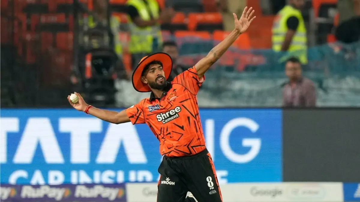 SRH Prodigy Praful Hinge Targets IPL Glory After Dream Debut Praful Hinge in action