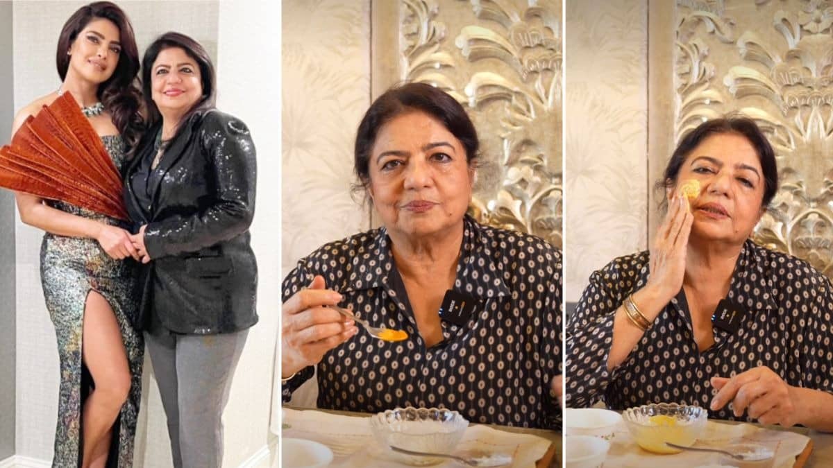 priyanka chopra mom Madhu Chopra face pack