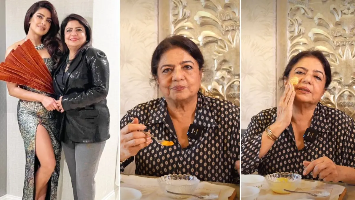 Glowing Skin: प्रियंका चोपड़ा की मां ने बताया ग्लोइंग स्किन का राज, किचन में रखी ये 5 चीजें लगा लें; 7 दिन में चमक उठेगा चेहरा priyanka chopra mom Madhu Chopra face pack