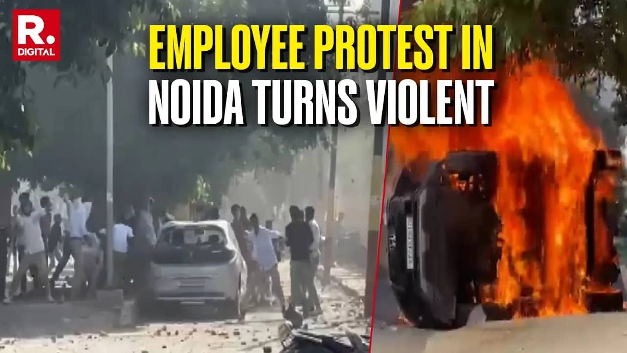 protest in Noida