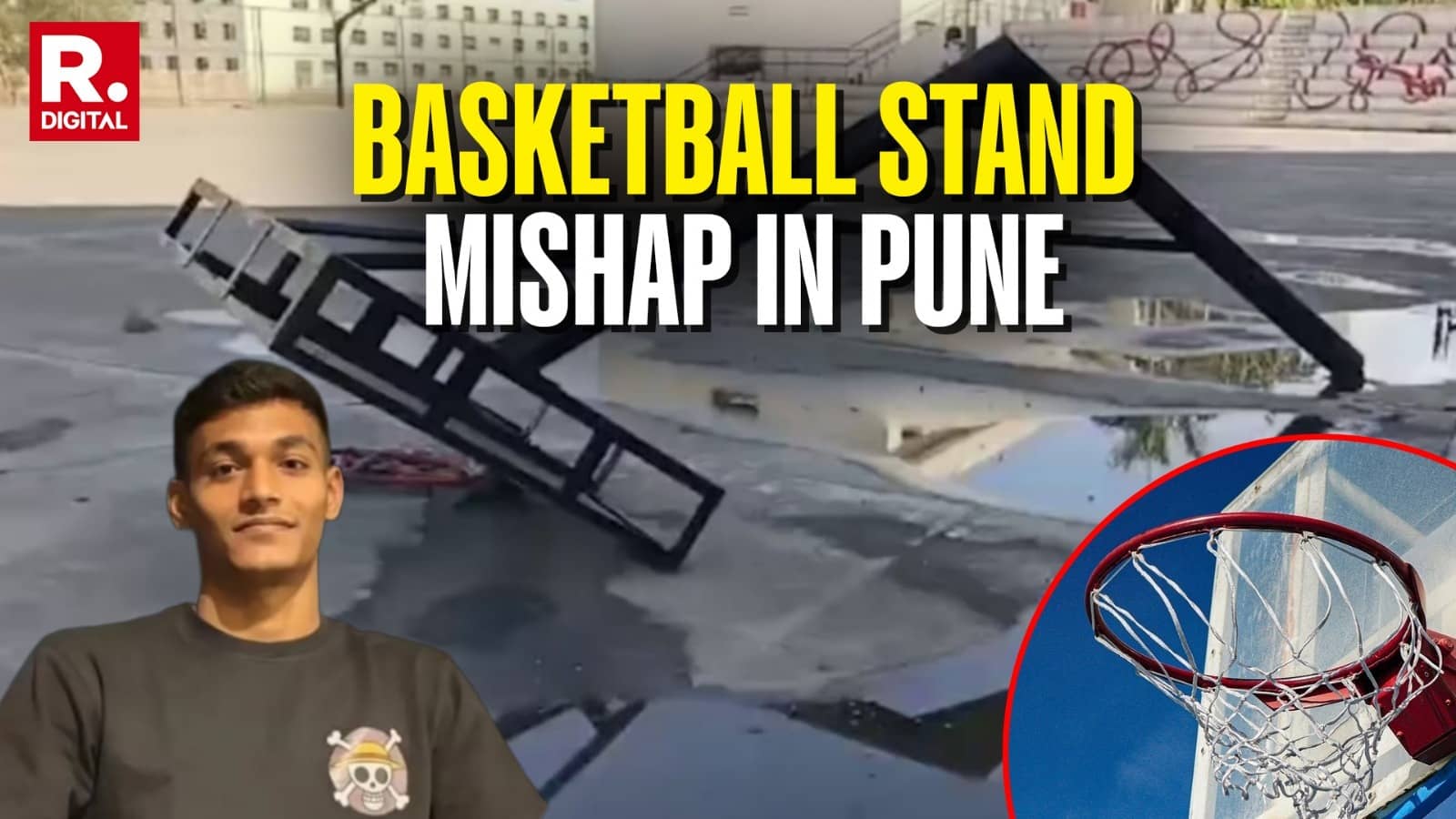 Pune Tragedy: 20-Year-Old Marine Engineering Student Dies After Basketball Stand Collapses On Him Inside Campus; Probe On