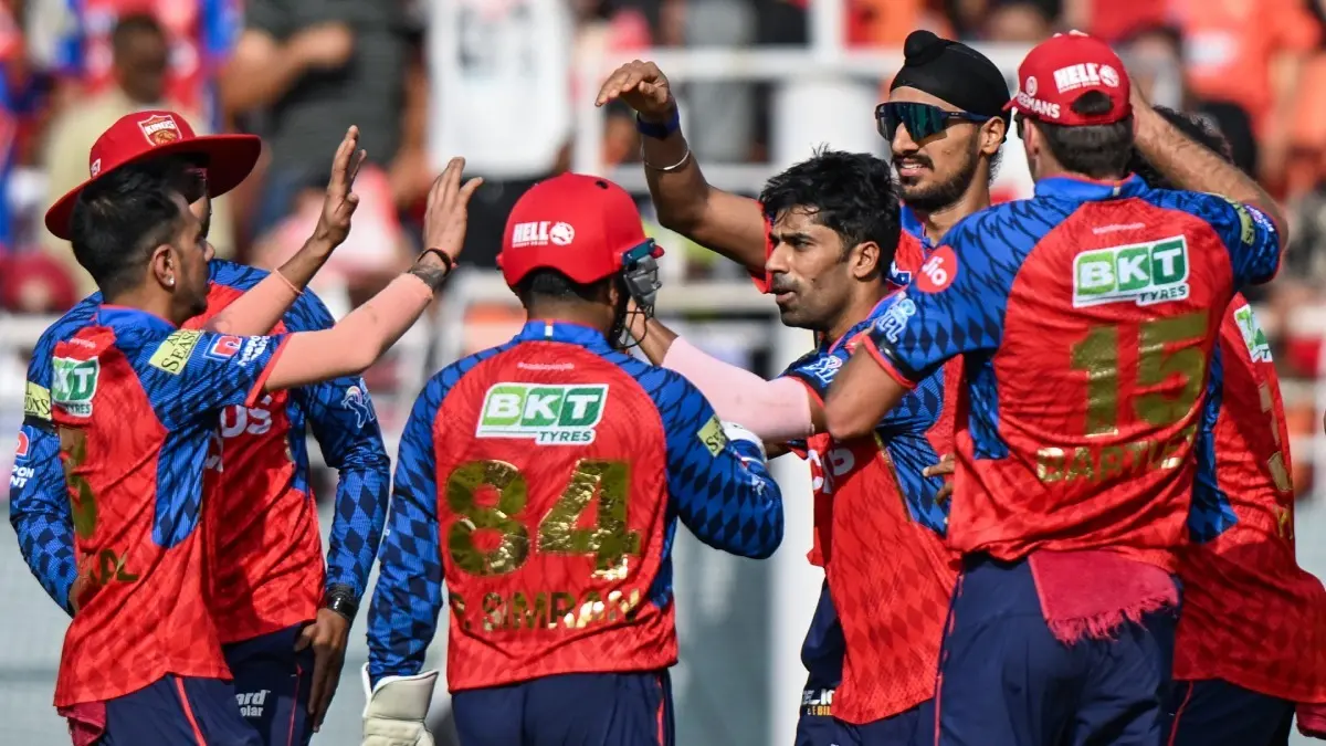 Punjab Kings Coach Ricky Ponting Hails Never Say Die Attitude After SRH Win: 'Turn An Ugly Day Into A Positive One': Punjab Kings players celebrate a wicket