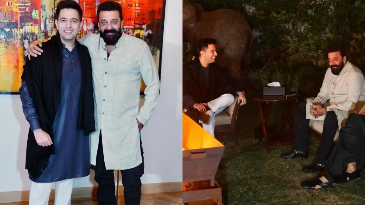 AAP के साथ लड़ाई में राघव चड्ढा को मिल रहा बॉलीवुड का मोरल सपोर्ट... Dhurandhar 2 के ‘चौधरी असलम’ पहुंचे घर तो सांसद हुए गदगद Raghav Chadha-Sanjay Dutt