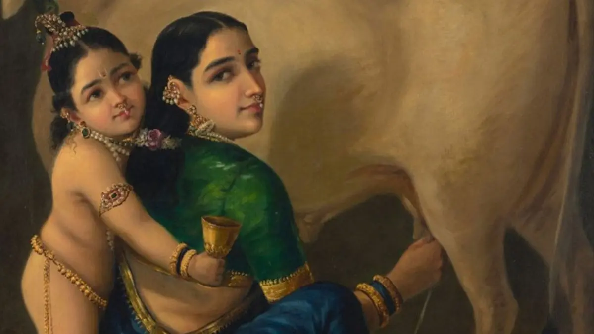 Raja Ravi Varma's Yashoda And Krishna Painting Sells For ₹167.2 Crore, Setting New Indian Art Record Raja Ravi Varma's Iconic Yashoda and Krishna Painting