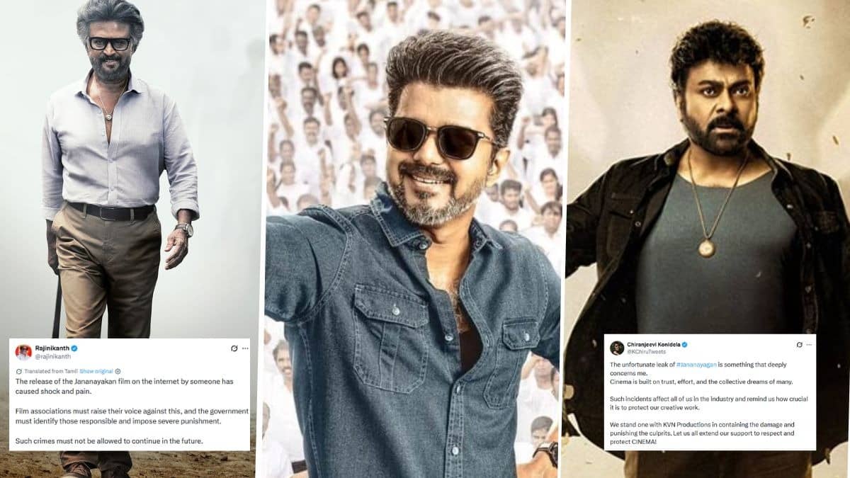 Rajinikanth, Chiranjeevi express concern over Jana Nayagan leak