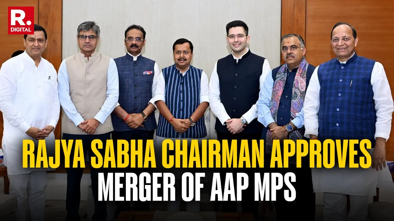 Rajya Sabha Chairman Approves Merger Of 7 AAP MPs With BJP; Tally Now Rises To 113 Rajya Sabha Chairman Approves Merger Of 7 AAP MPs With BJP; Tally Now Rises To 113