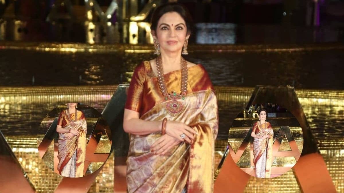Regal And Radiant: Nita Ambani Makes Heads Turn At NMACC's 3rd Anniversary Gala