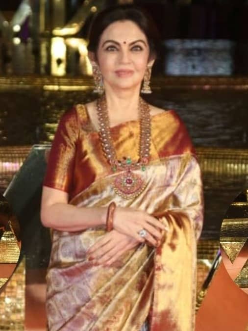 Regal And Radiant: Nita Ambani Makes Heads Turn At NMACC's 3rd Anniversary Gala