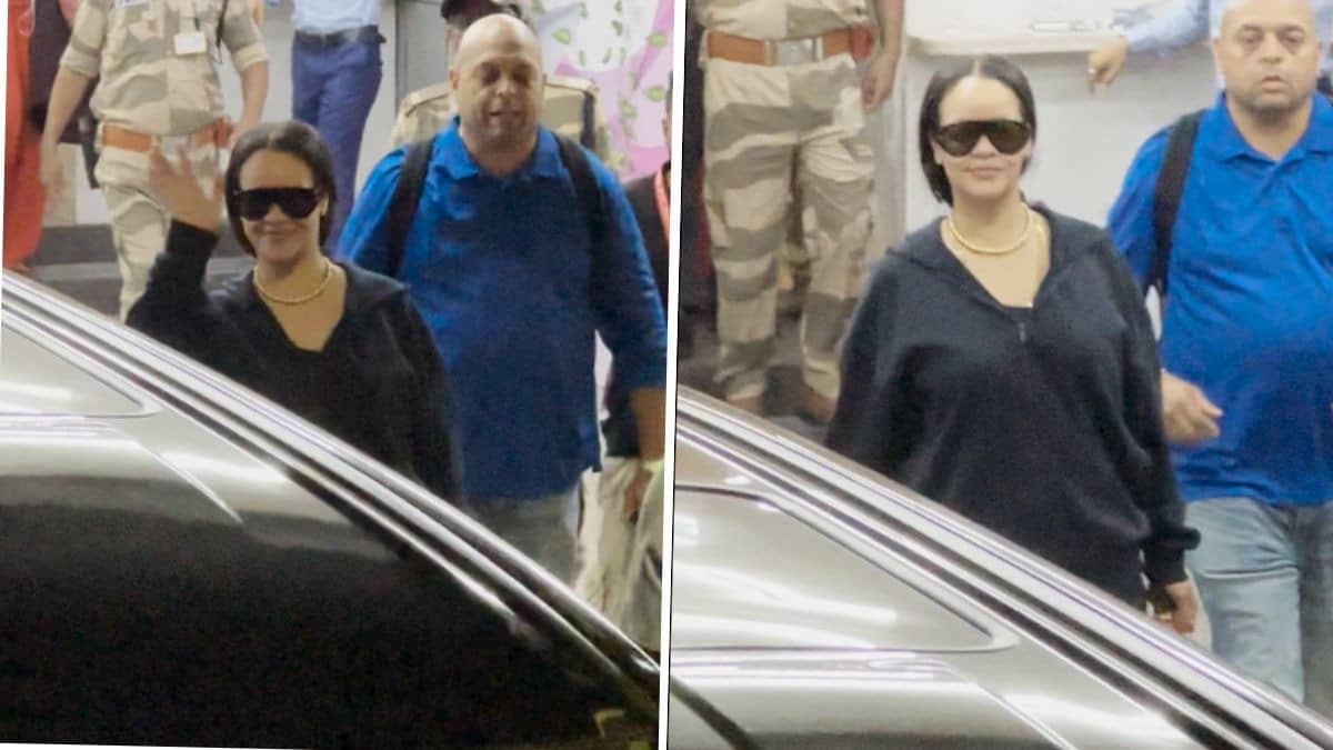 Rihanna arrives in Mumbai