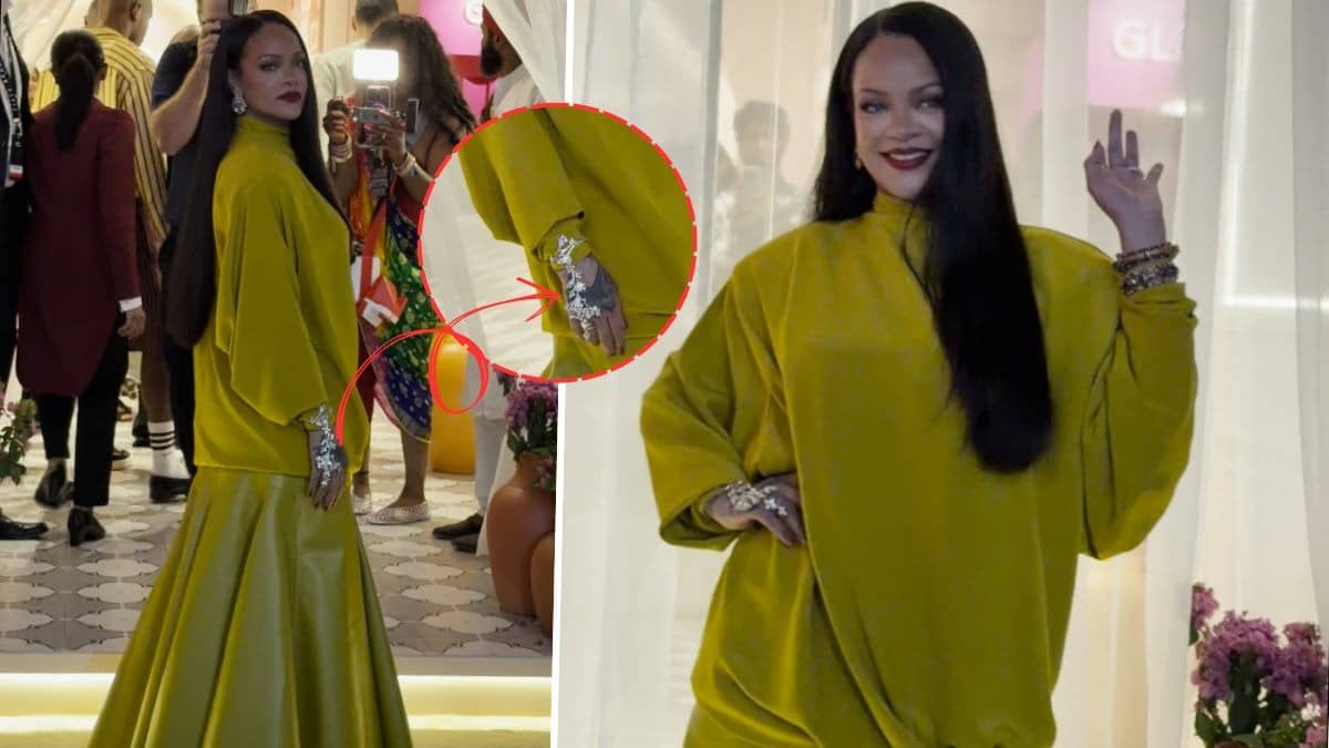 Rihanna dons haath phool at Fenty event