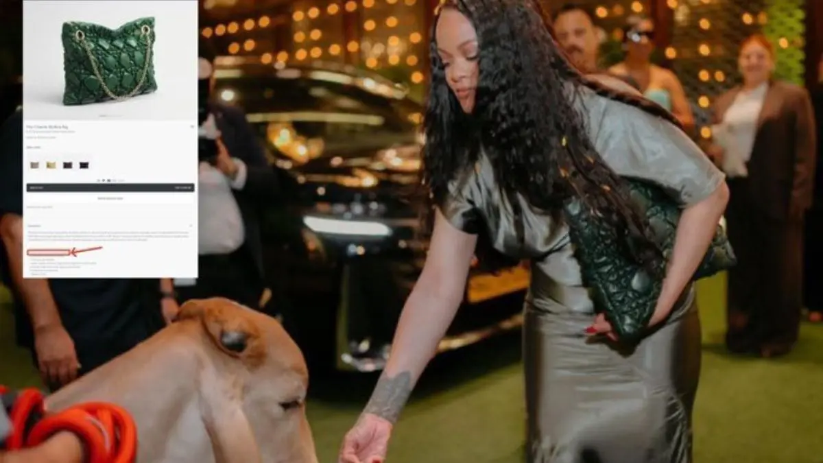 Calfskin In One Hand, Gauseva From Another: Rihanna Sparks Massive Outrage Over Viral Photo Of Her Feeding Cow In Mumbai Rihanna sparks controversy
