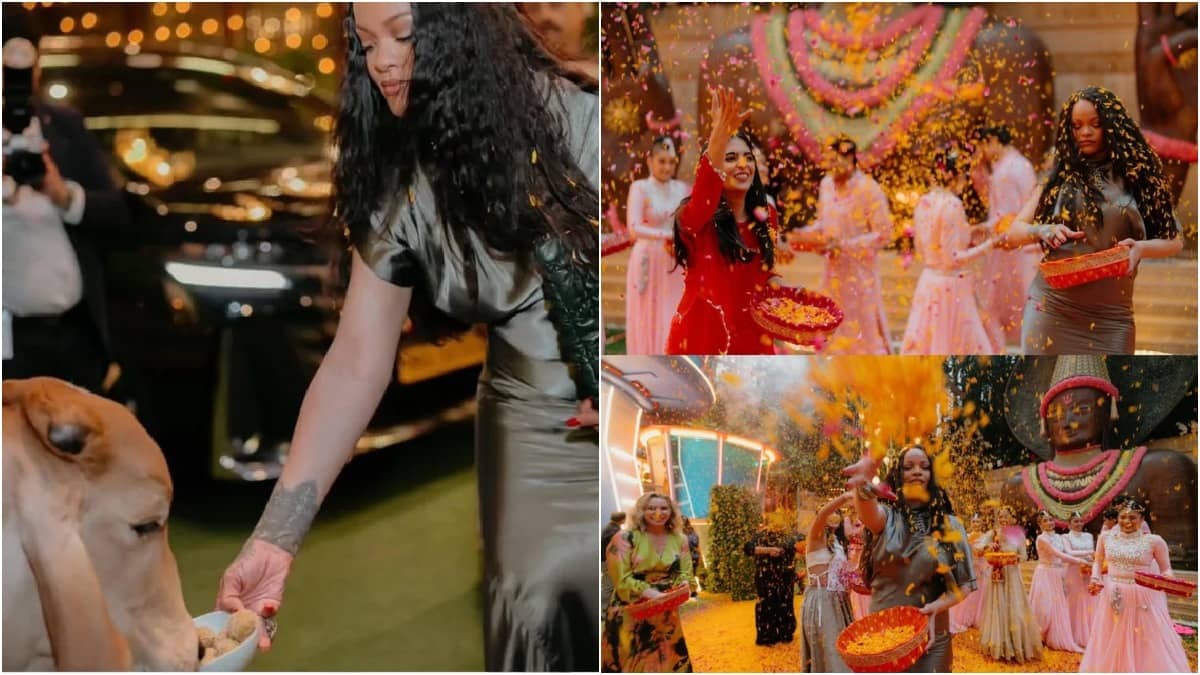 Rihanna was welcomed to India by the Ambanis