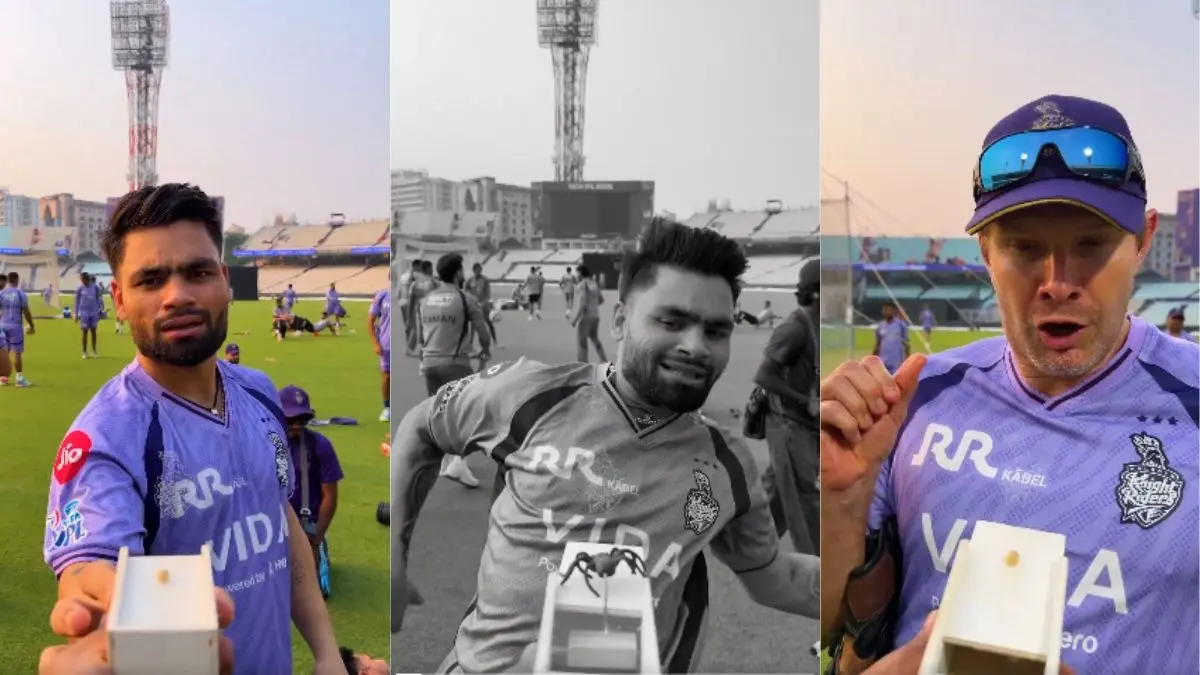 IPL 2026: रिंकू सिंह से शेन वॉटसन तक... गिफ्ट के लालच में सब फंस गए, देखते ही मुंह से निकल गई चीख. VIDEO हुआ VIRAL Rinku Singh to Shane Watson KKR team April Fools