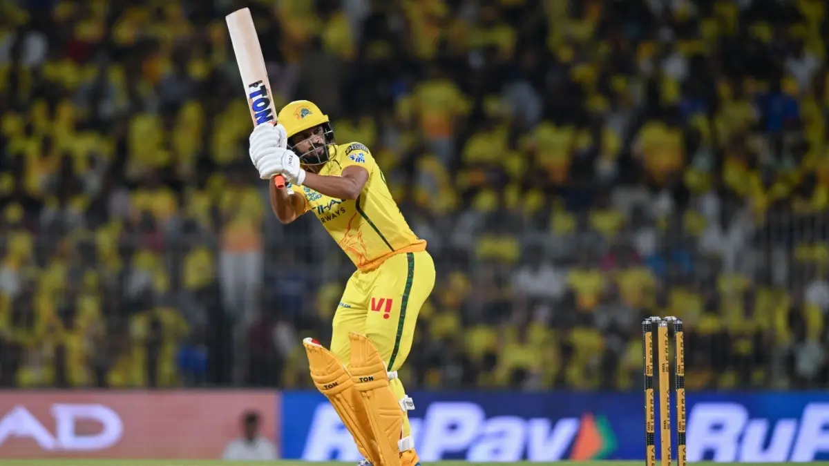 CSK Head Coach Stephen Fleming Shows Faith In Skipper Ruturaj Gaikwad Despite Lean Patch In IPL 2026: 'He's Working Hard' Ruturaj Gaikwad in action
