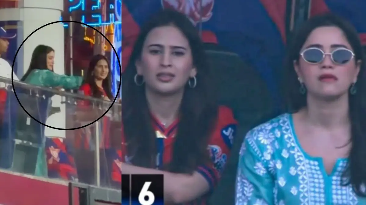 VIDEO: सारा तेंदुलकर ने संवारे भाभी के बाल, ये क्यूट बॉन्डिंग देख फैंस बोले- नजर न लगे ननद-भाभी की जोड़ी को... sachin-tendulkar-daughter-sara-tendulkar-fixed-bhabhi-saniya-chandok-hair-arjun tendulkar wife -reaction-ipl-2026 lsg vs gt match video viral