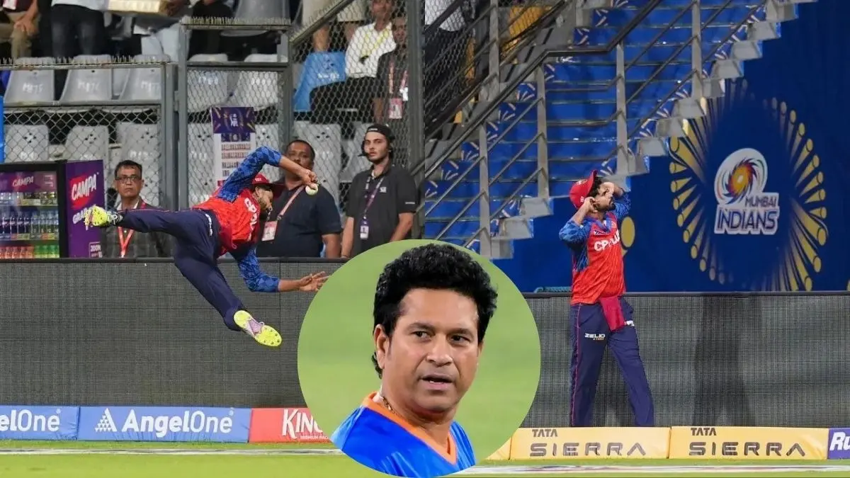 'सुपरमैन' श्रेयस अय्यर के कैच के सचिन तेंदुलकर भी हुए मुरीद, तारीफ में पढ़े कसीदे-देखें VIDEO sachin tendulkar shreyas iyer catch