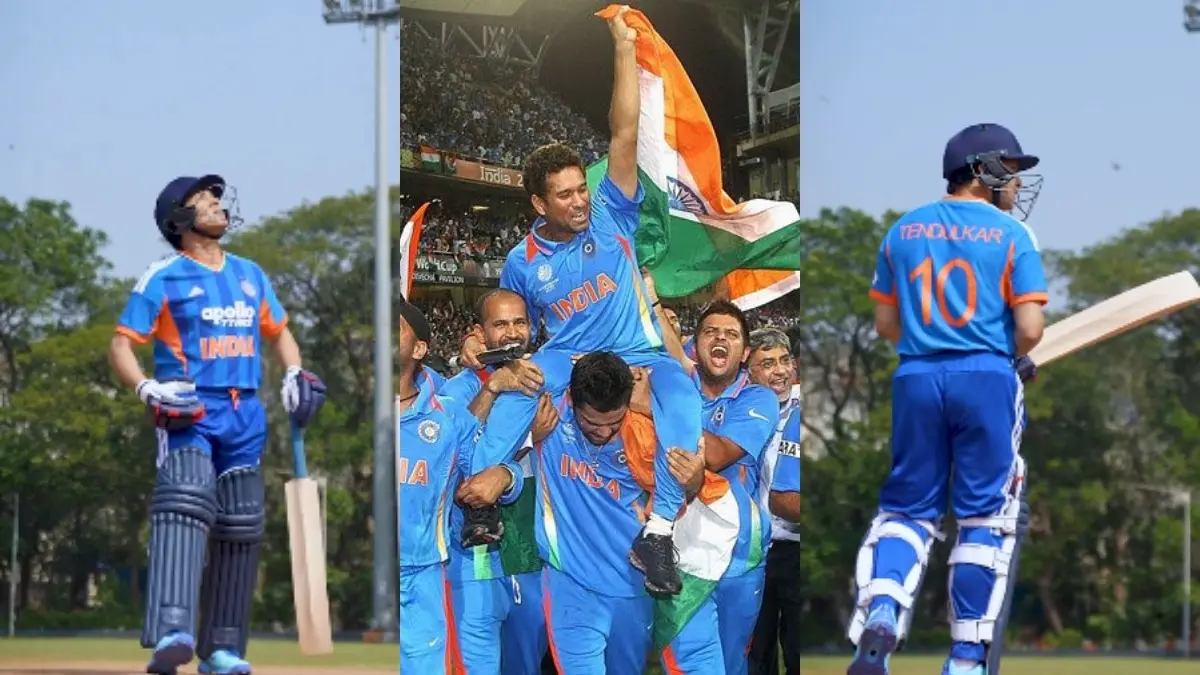 WATCH | Sachin Tendulkar Returns in India Jersey in Viral Video, 15 Years After 2011 World Cup Triumph Sachin Tendulkar, Team India