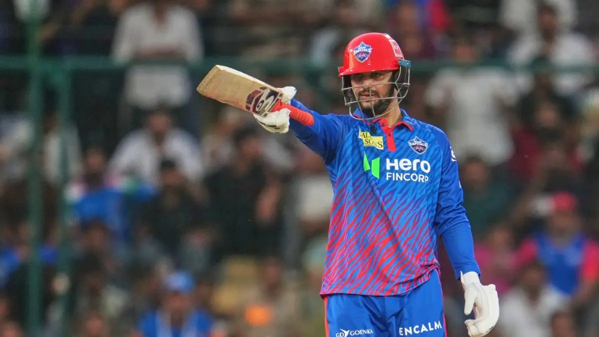DC Star Sameer Rizvi Wins Acclaim For Batting Heroics Against MI: 'He's Adapted Well' Sameer Rizvi celebrates after scoring half-century