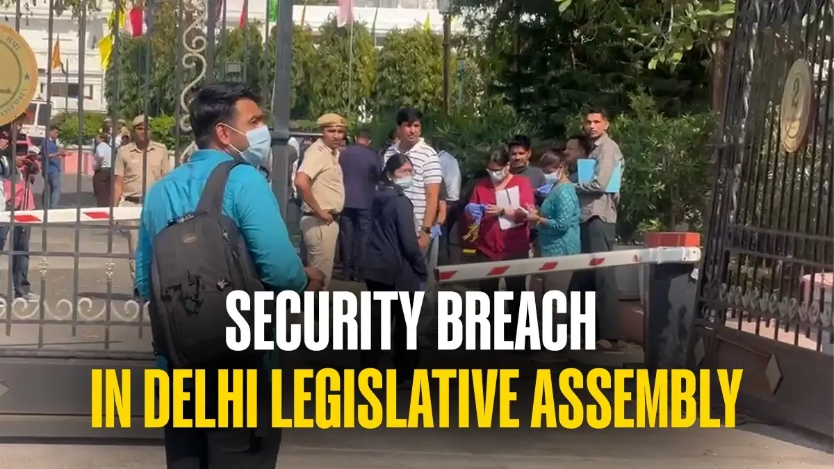 Security Breach in Delhi Assembly: Police Arrests the Driver That Crashed Through Barriers, Threw Ink on Assembly Speaker's Car Security breach in Delhi Vidhan Sabha