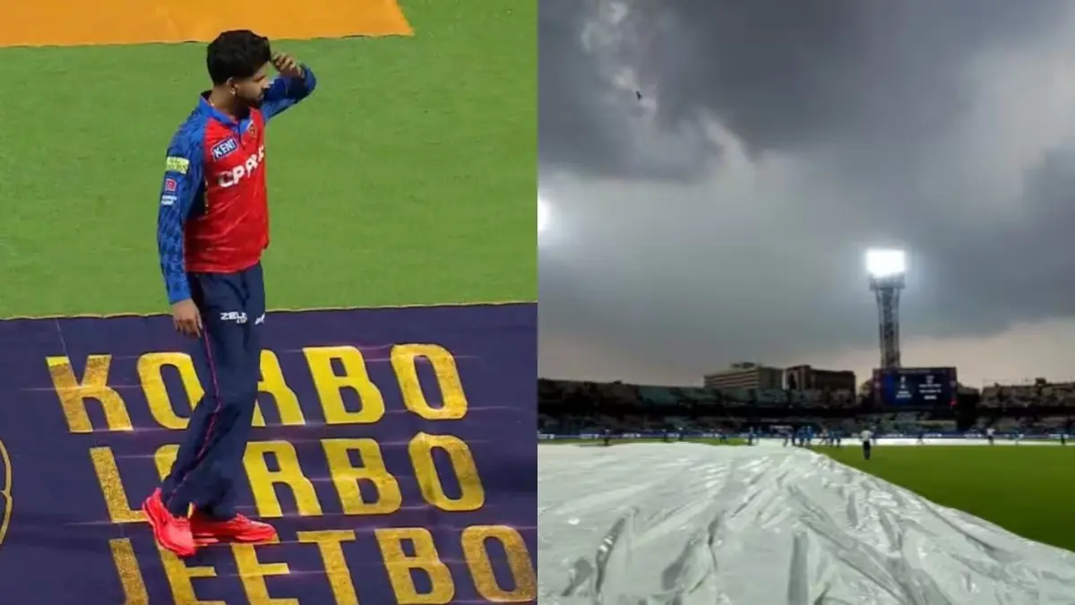 Shreyas Iyer Intentionally Stepped Onto KKR Projection? Fans' Bizarre Claim After Rain Washes Out IPL 2026 Game in Kolkata vs PBKS Shreyas Iyer