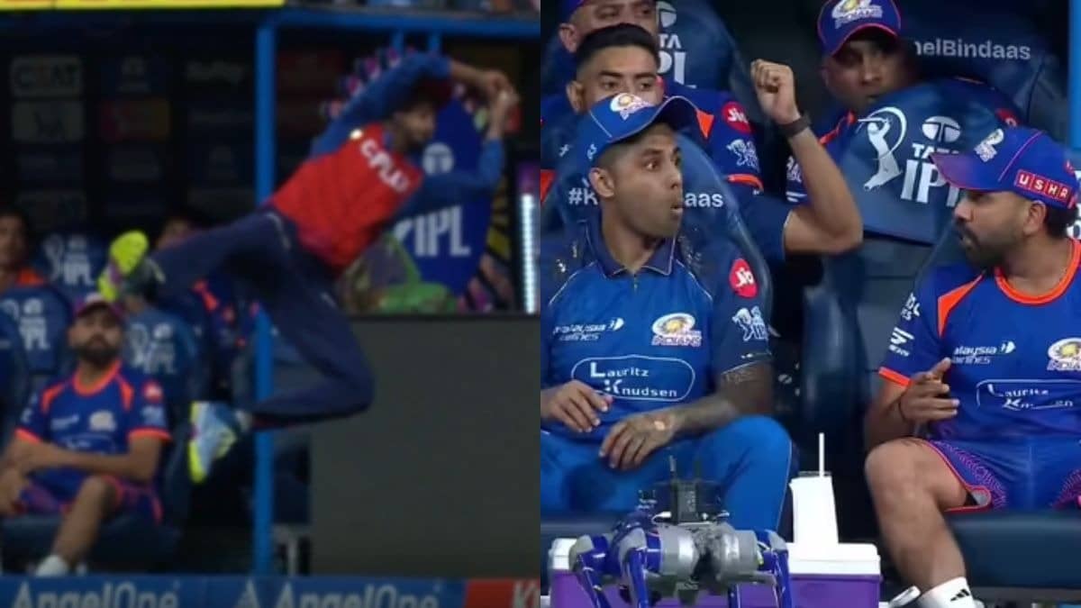 Shreyas Iyer Superman Catch vs MI