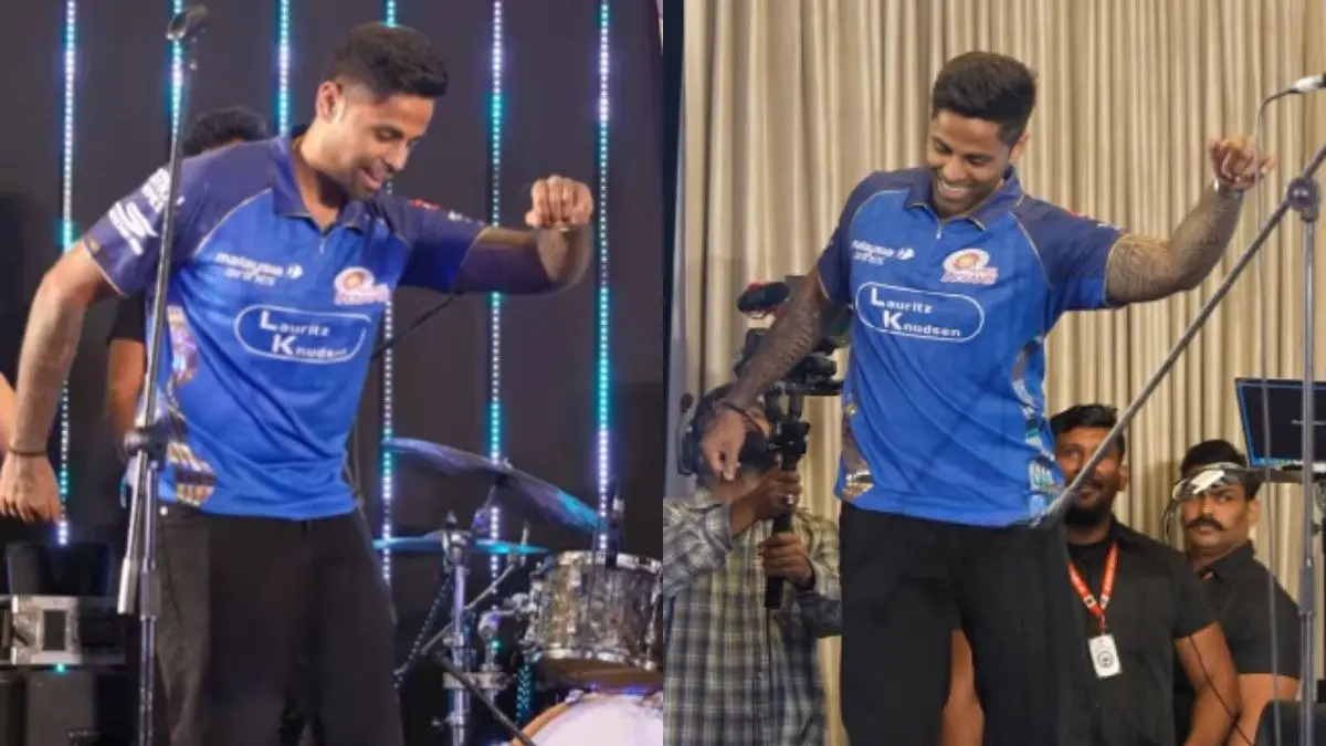 IPL 2026: सूर्यकुमार यादव बने 'रहमान डकैत', धुरंधर खिलाड़ी ने भरी महफिल में अक्षय खन्ना के अंदाज में किया डांस, वीडियो वायरल SKY Rahman Dakait Dance