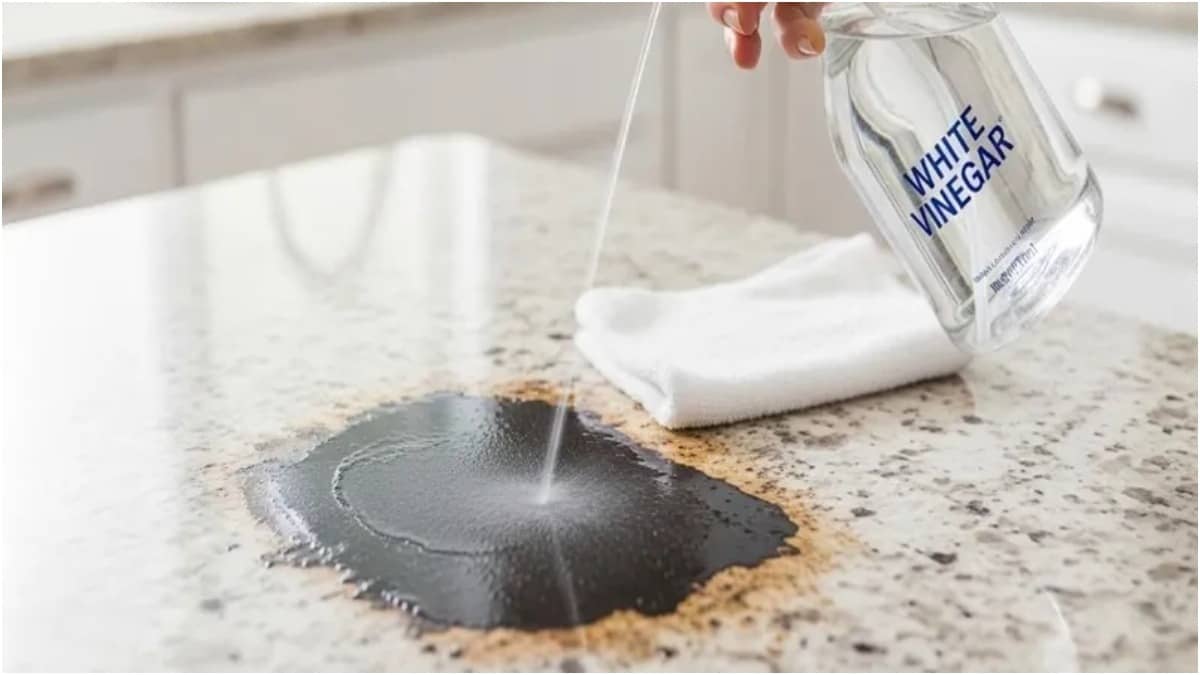 Stubborn kitchen stains are caused due to the use of oil in cooking