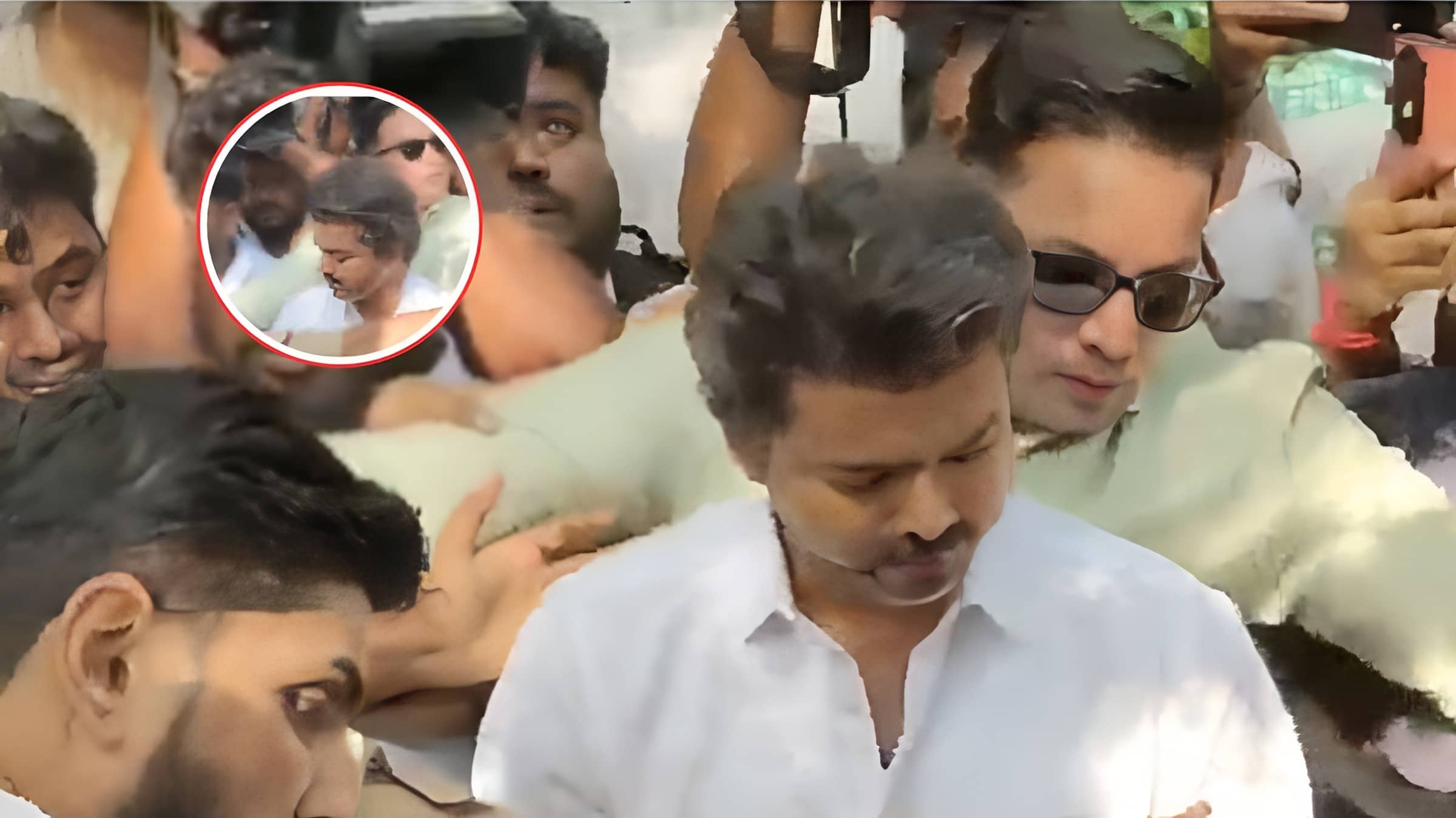 Tamil Nadu Elections 2026: पोलिंग बूथ पर पहुंचे विजय तो बेकाबू हुई भीड़, सुरक्षा के लिए पुलिस को करनी पड़ी मशक्कत; Video वायरल