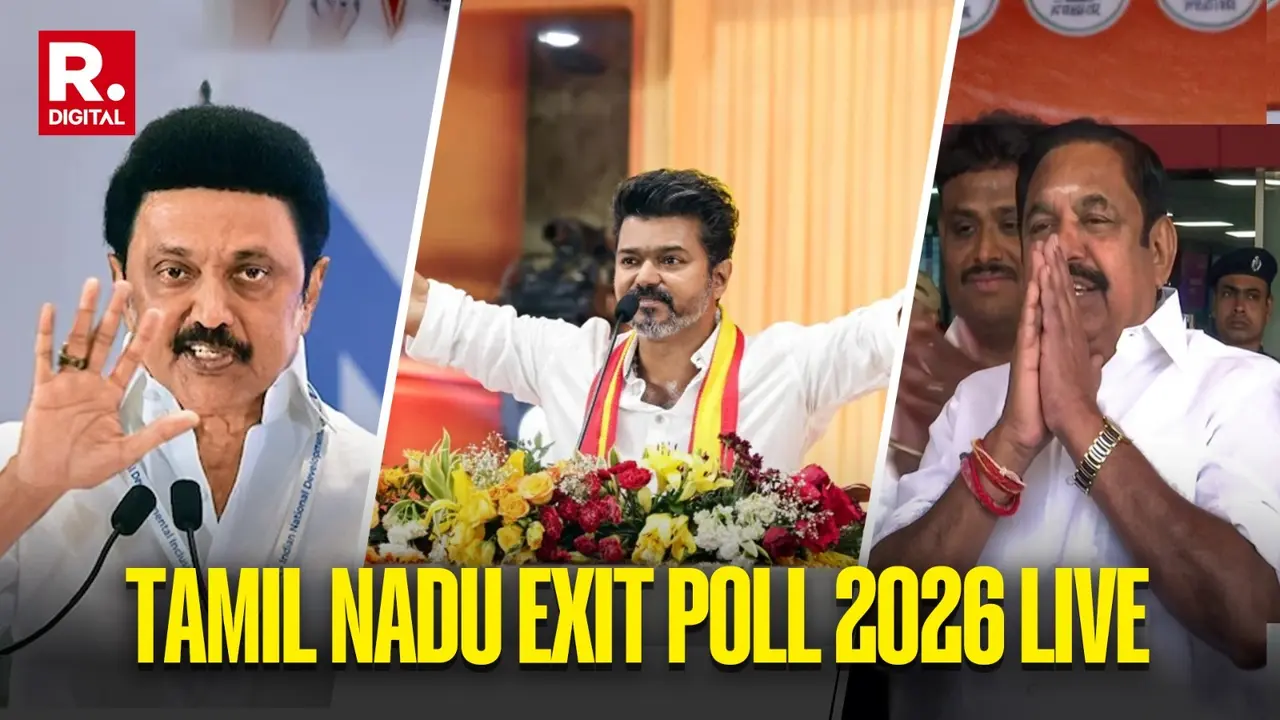 Tamil Nadu Exit Poll 2026 LIVE: Stalin Vs Vijay Vs EPS, Who Will Be the Next CM? DMK Vs AIADMK Vs TVK Showdown tamil-nadu-exit-poll-results-2026-live-updates-dmk-vs-aiadmk-bjp-seat-share