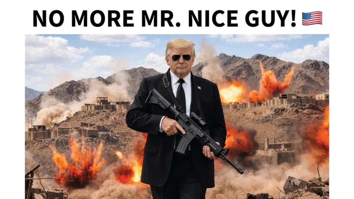 'No More Mr Nice Guy': Trump Issues Fresh Warning To Iran, Posts Photo With A Gun Trump warns Iran