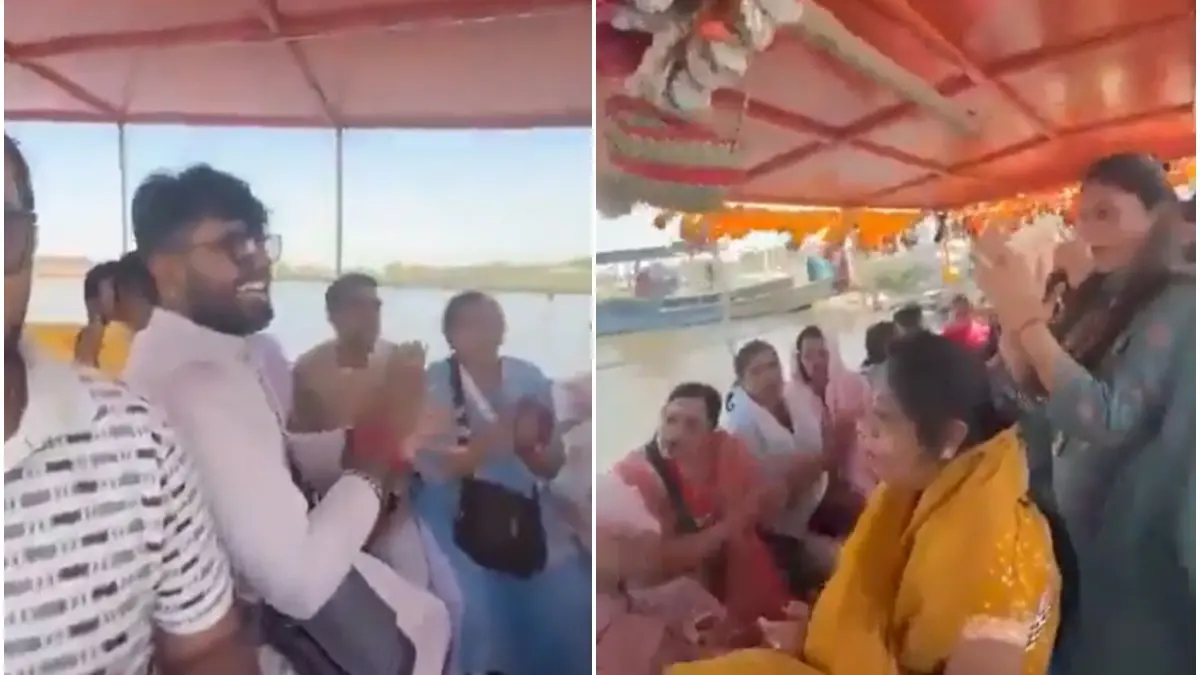 Unaware Of Impending Doom, Devotees Chant 'Radhe Radhe' Minutes Before Mathura Boat Capsizes | Video Unaware Of Impending Doom, Devotees Chant 'Radhe Radhe' Minutes Before Mathur Boat Capsizes | Video