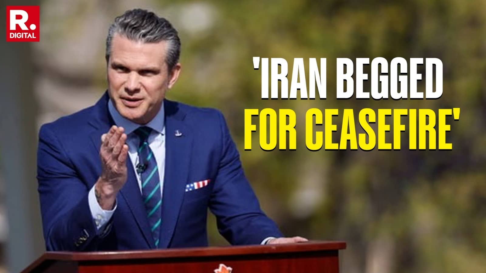 US Defense Secretary Pete Hegseth Claims Iran 'Begged' for Ceasefire After 'Decisive' US Military Victory