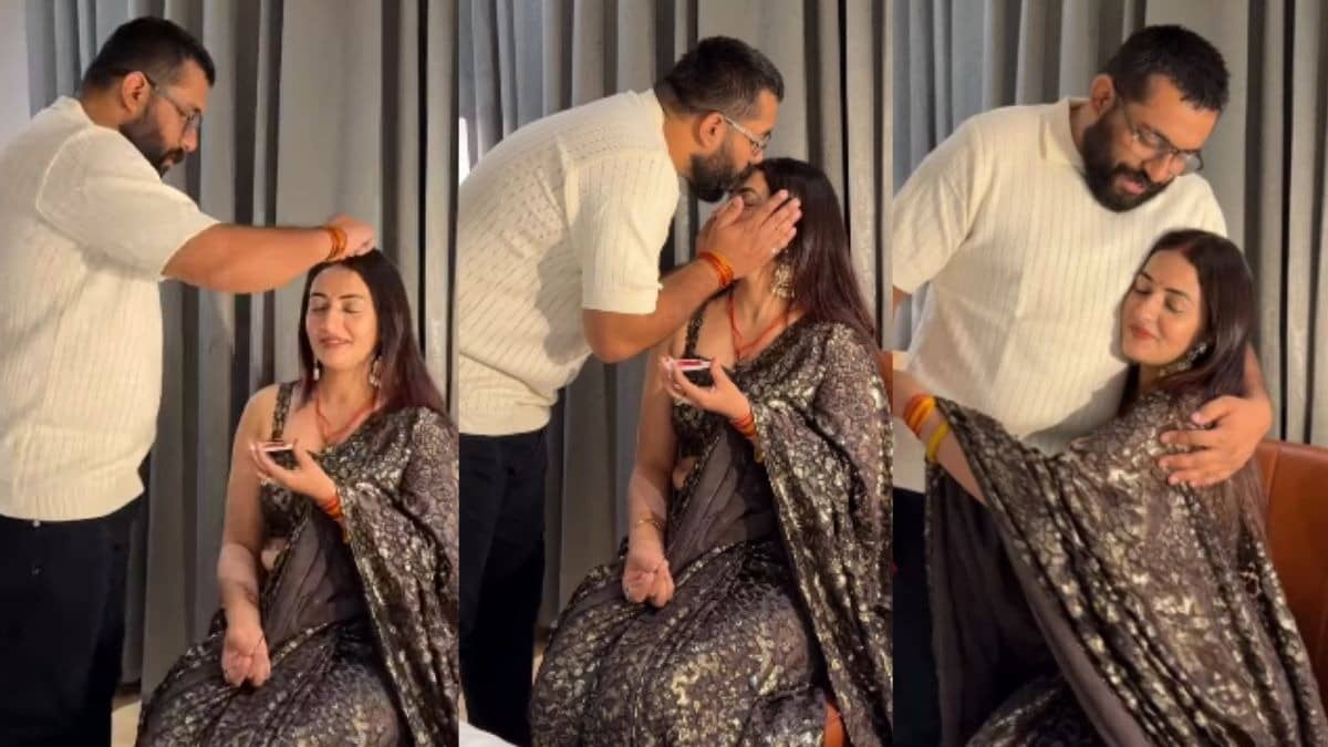 मांग में भरा सिंदूर, किया KISS... एक्स्ट्रा मैरिटल अफेयर के आरोप लगाने के बाद Vada Pav Girl ने पति संग शेयर की रोमांटिक VIDEO, भड़के यूजर्स