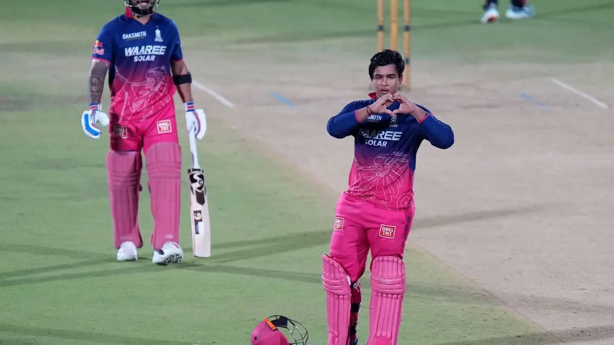 RR vs SRH: वैभव सूर्यवंशी का दिखा 'रौद्ररूप', लगाया इतिहास का सबसे तेज शतक, जड़े 12 छक्के Vaibhav Sooryavanshi RR vs SRH 36th ipl 2026 Match