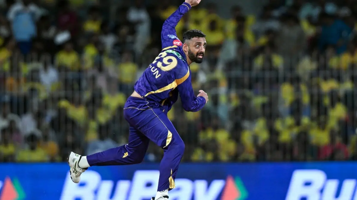 Varun Chakaravarthy Registers Unique Feat For KKR Despite Lean Patch In IPL 2026 Varun Chakaravarthy in action