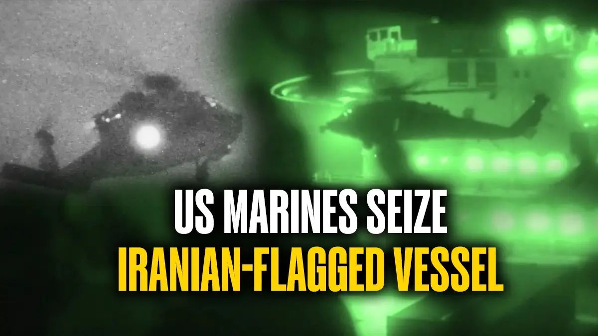 Video Captures US Marines Seize Iranian Ship 'Touska' After Navy Destroyer Disables Engines | WATCH Video Captures US Marines Seize Iranian Ship 'Touska' After Navy Destroyer Disables Engines | WATCH