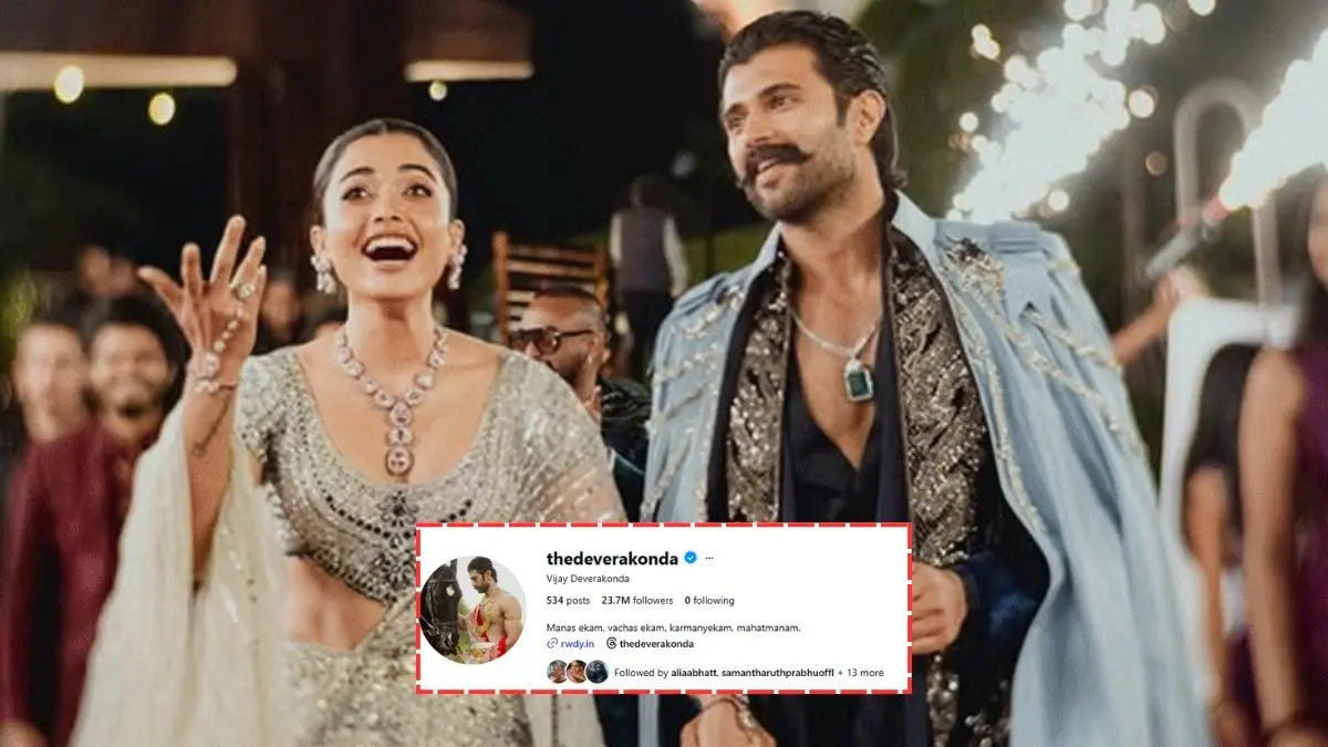 Internet Is Surprised To Find Out That Vijay Deverakonda Does Not Follow Wife Rashmika Mandanna On Instagram Vijay Deverakonda does not follow Rashmika Mandanna on Instagram