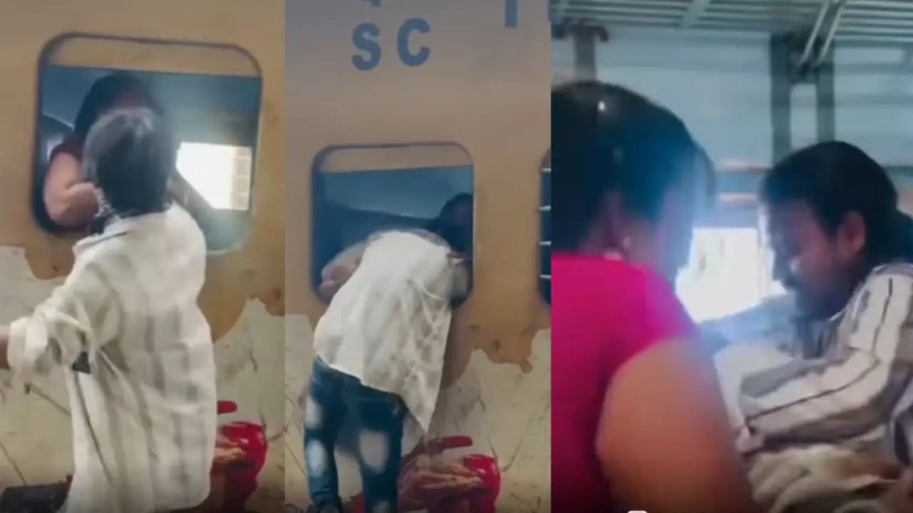 VIRAL: ट्रेन में महिला का फोन चुराने की कोशिश कर रहा था चोर, उल्टा पड़ा दांव, यूं सिखाया सबक; VIDEO देख नहीं रुकेगी हंसी Viral Video