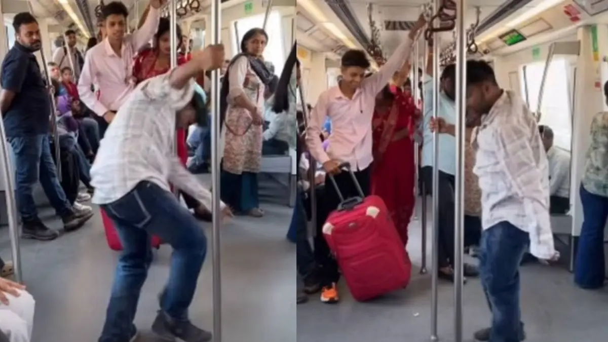 Delhi Metro:'रीलबाज' की अजीबोगरीब हरकत, खचाखच भरी मेट्रो में युवक ने किया कुछ ऐसा; देखकर यात्रियों ने फेर लिया मुंह- VIDEO VIRAL Viral Video