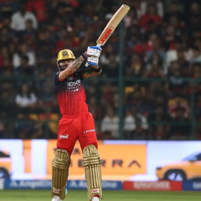 Virat Kohli in action