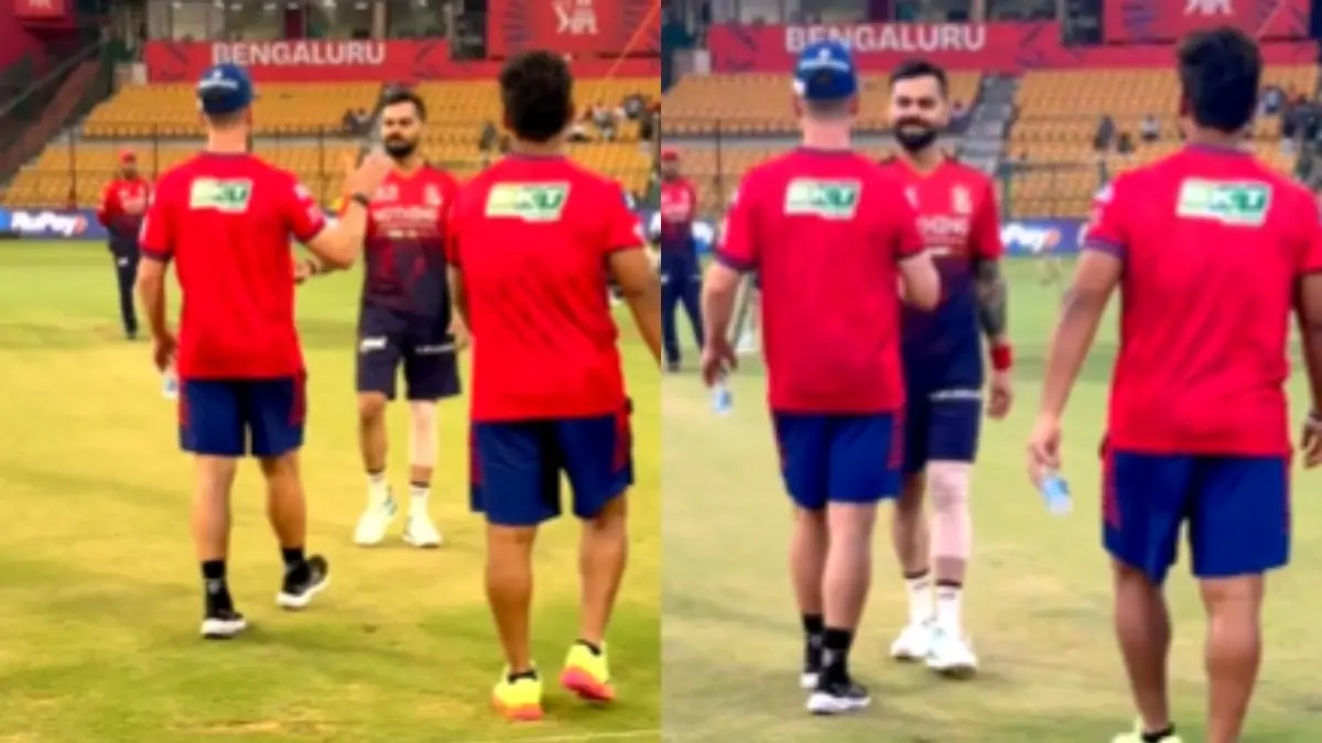 Virat Kohli UNAVAILABLE For IPL 2026 Match vs LSG? Ex-RCB Captain Trains With Heavily Strapped Leg After Injury Scare Virat Kohli, RCB vs LSG, IPL 2026