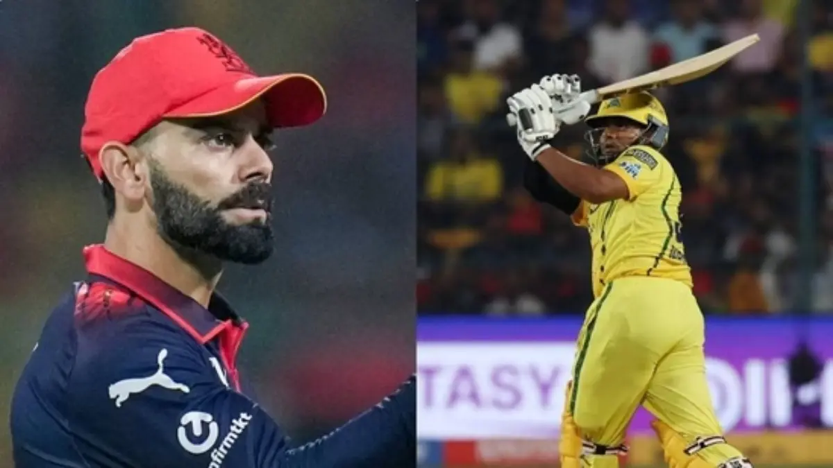 WATCH | Virat Kohli's Heartwarming Gesture After Sarfaraz Khan's 25-Ball 50 Blitz During RCB-CSK IPL 2026 Match Virat Kohli, Sarfaraz Khan