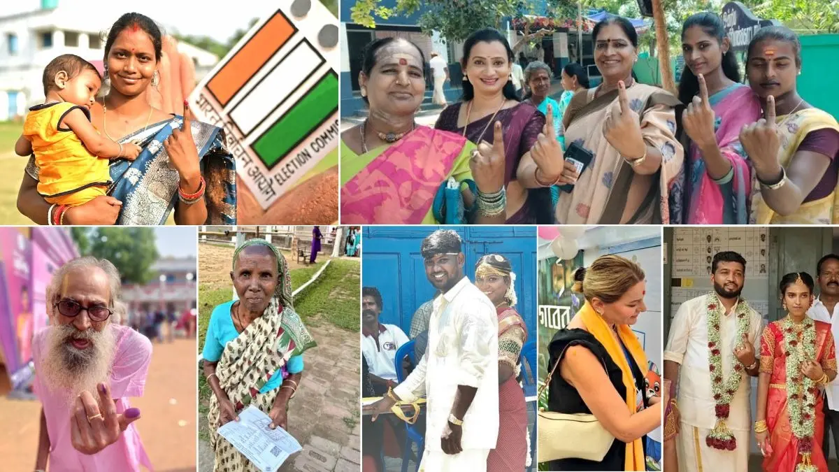 West Bengal Elections: बंगाल में टूटा रिकॉर्ड, आजादी के बाद सबसे ज्यादा 91.78% मतदान, कैमरे में कैद अद्भुत पल; Photos West Bengal Elections highest voting photo