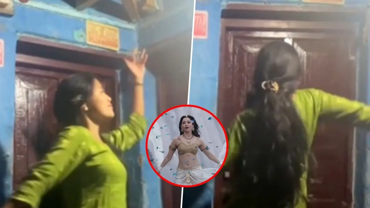 Viral: Woman Recreates Tamannaah Bhatia's Aesthetic Baahubali Shot Without CGI, Internet Calls It 'Budgetbali' Woman recreates Baahubali song sequence with real insects