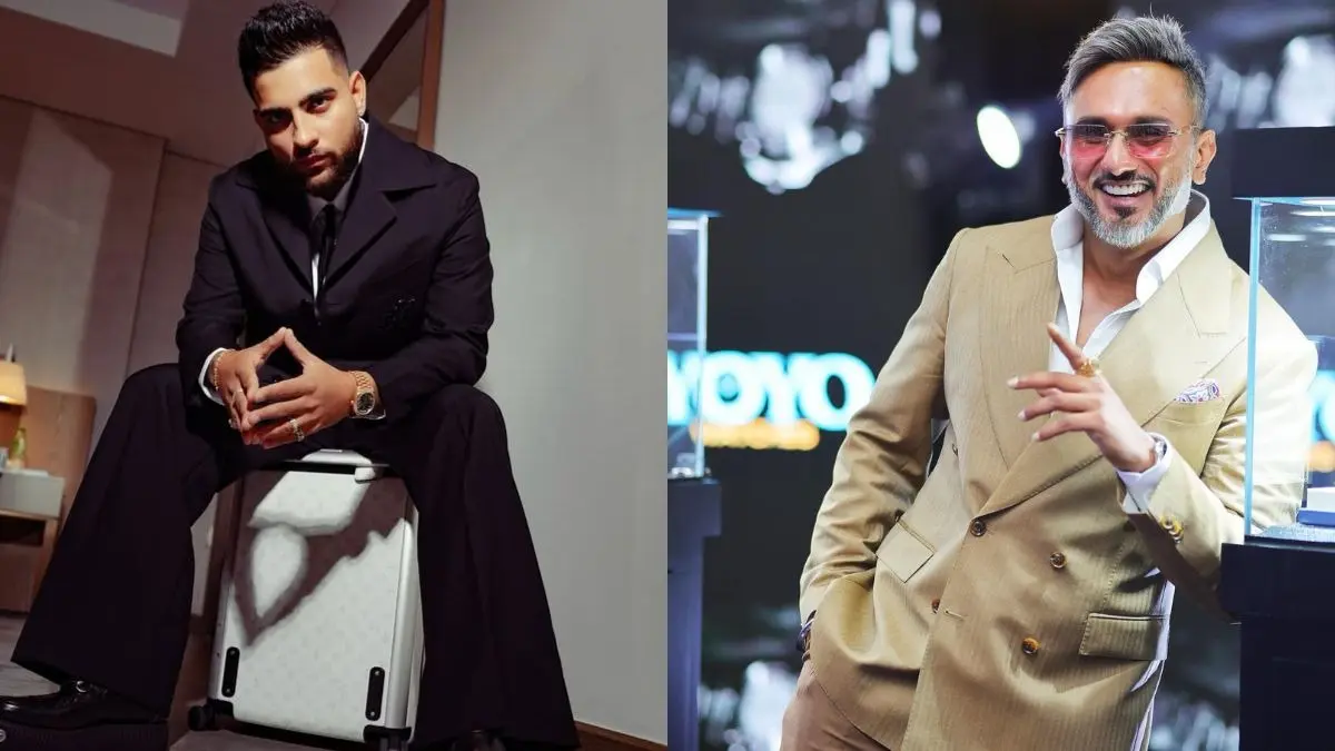 Yo Yo Honey Singh ने कसा तंज, तो Karan Aujla ने दिया मुंहतोड़ जवाब; कहा- 'It’s not 6-7, it’s 5-7 Baby' - VIDEO yo yo honey singh vs karan aujla controversy reaction beef Punjabi music industry video viral