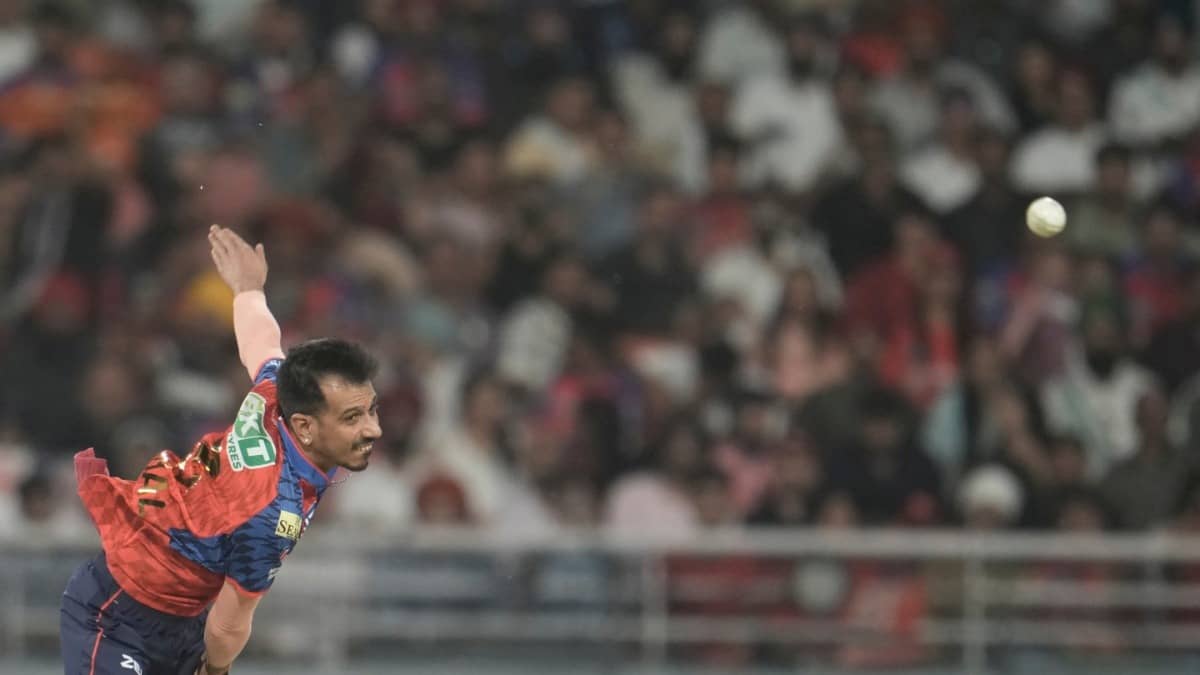 Yuzvendra Chahal in action